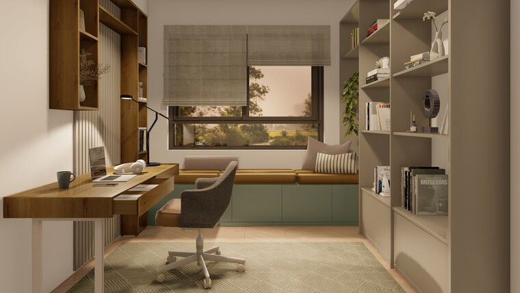Online design Contemporary Home Office by Jovanka V. thumbnail