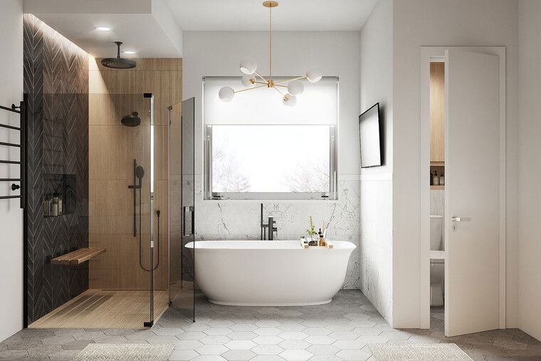 Online design Transitional Bathroom by Maya M. thumbnail