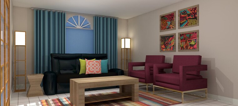 Online design Eclectic Living Room by Lauren Z. thumbnail