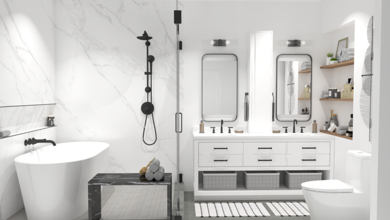 Diseño en línea Baño Moderno por Amber K. miniatura