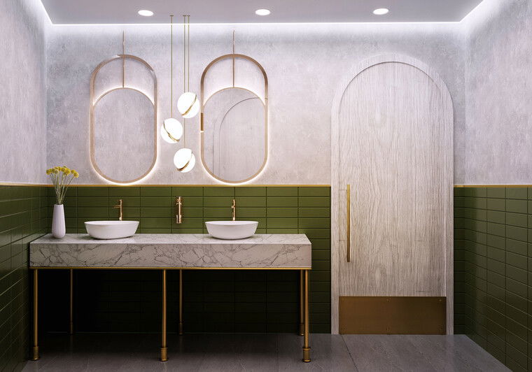 Online design Modern Bathroom by Beyzanur K. thumbnail