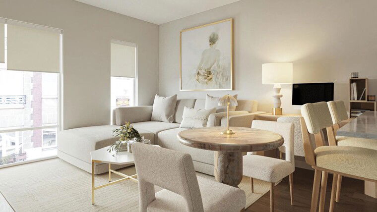 Online design Modern Combined Living/Dining by Ashley S. thumbnail