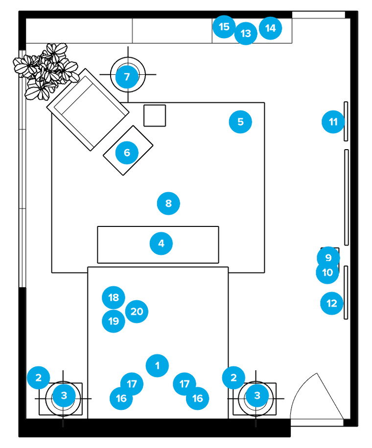 Online Designer Bedroom Floorplan