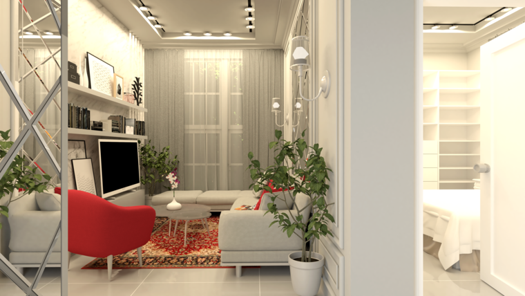 Online design Contemporary Living Room by Rana S. thumbnail