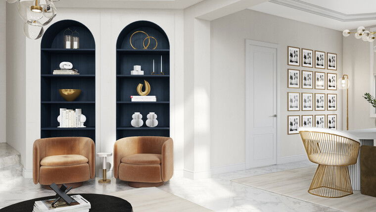 Online design Contemporary Living Room by Erika F. thumbnail