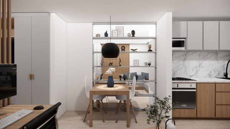 Diseño en línea Comedor Contemporáneo por Sara P. miniatura