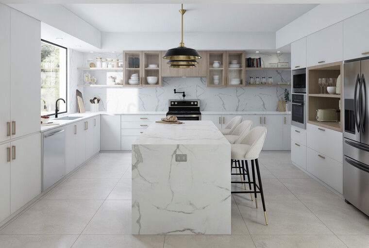 Diseño en línea de cocina contemporánea por Lara D. miniatura