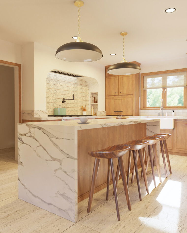 Diseño en línea Cocina Transicional por Elena F. miniatura