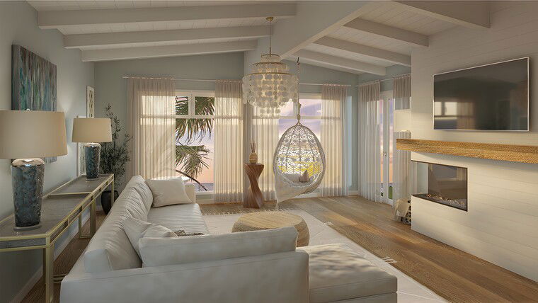 Online design Transitional Living Room by Iulia B. thumbnail