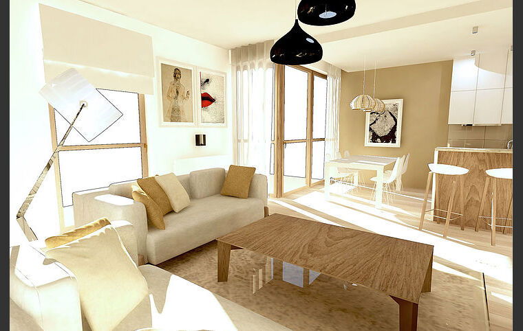 Online design Contemporary Combined Living/Dining by Alicja S. thumbnail