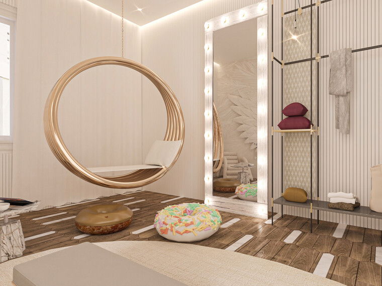 Diseño en línea Dormitorio Moderno por Esra S. miniatura