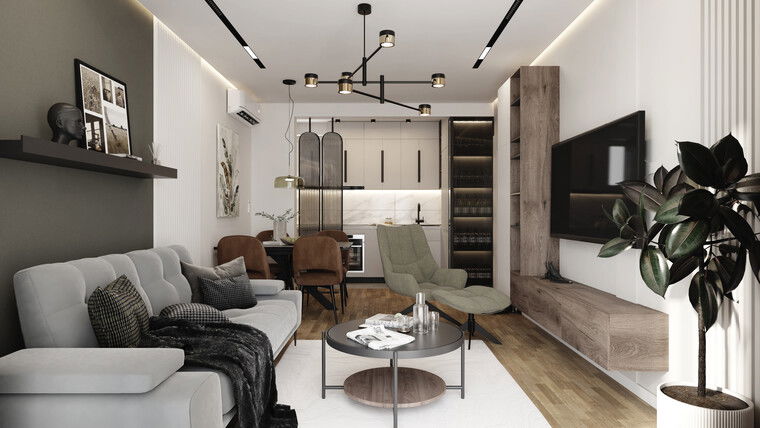 Diseño en línea Sala de estar moderna por Nikola P. miniatura