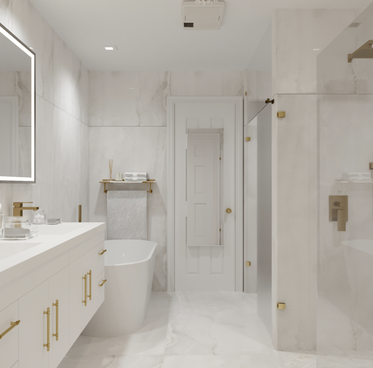 Online design Modern Bathroom by Theresa G. thumbnail