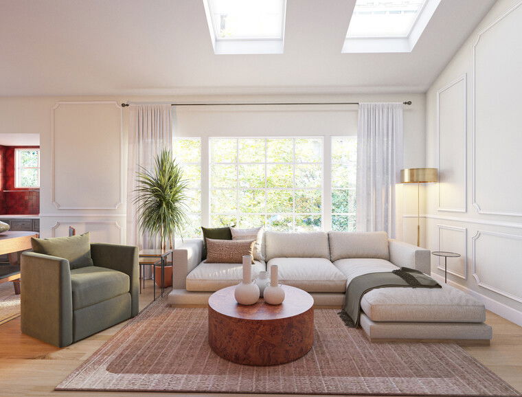 Online design Modern Living Room by Sharné L. thumbnail