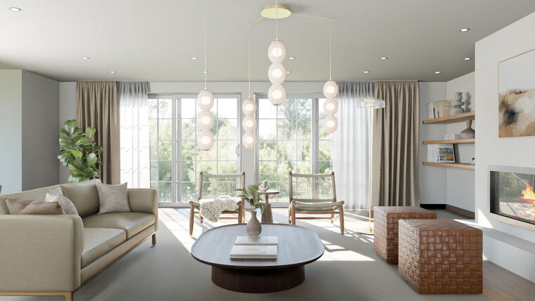 Online design Modern Living Room by Rocío D. thumbnail
