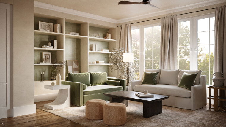 Online design Transitional Living Room by Anna Y. thumbnail