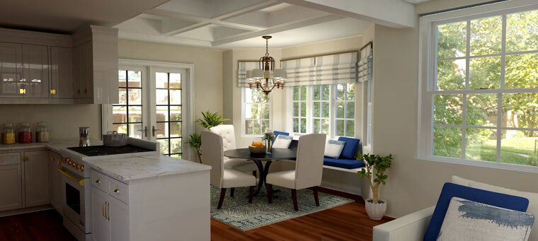 Online design Transitional Dining Room by Keerthana V. thumbnail