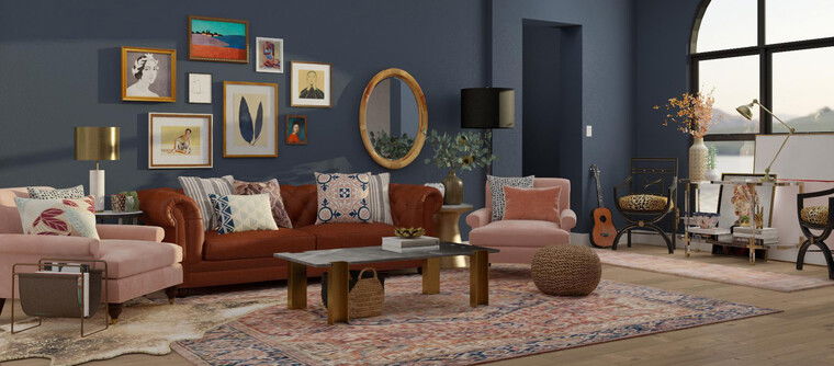 Online design Eclectic Living Room by Aimee M. thumbnail