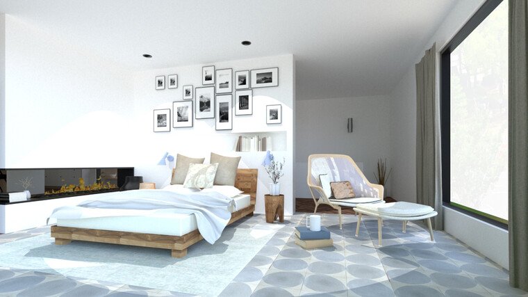Online design Modern Bedroom by Ornela N. thumbnail