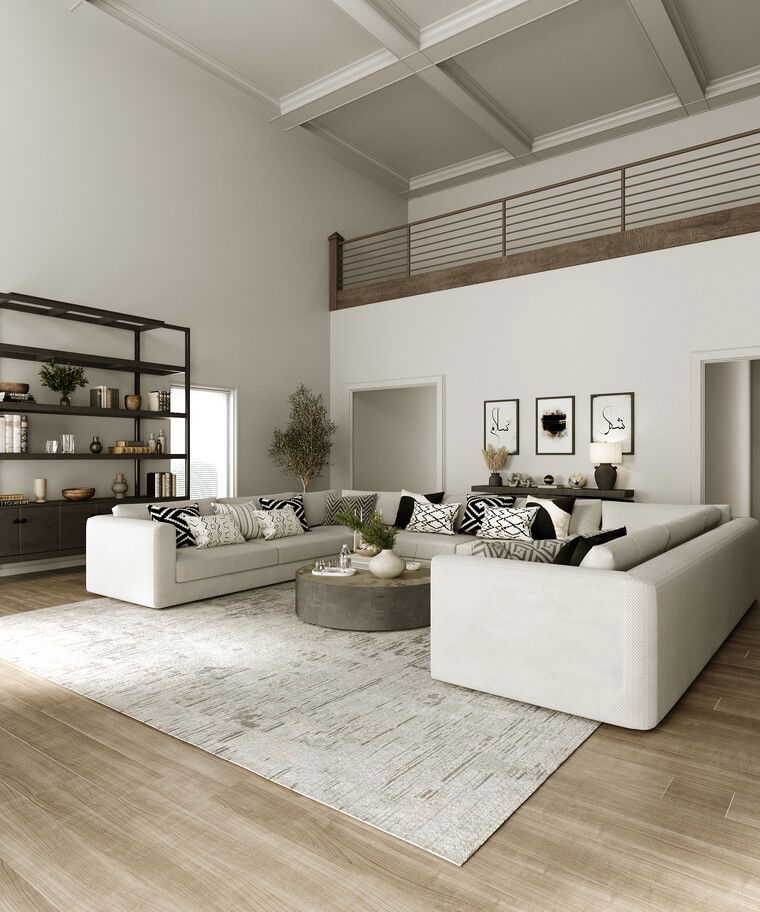 Online design Modern Living Room by Sahar M. thumbnail