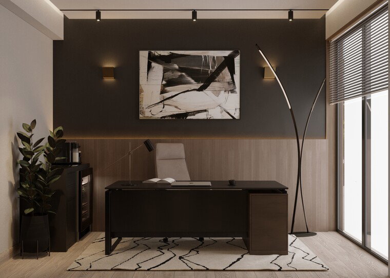 Online design Contemporary Home Office by Ahmed S. thumbnail