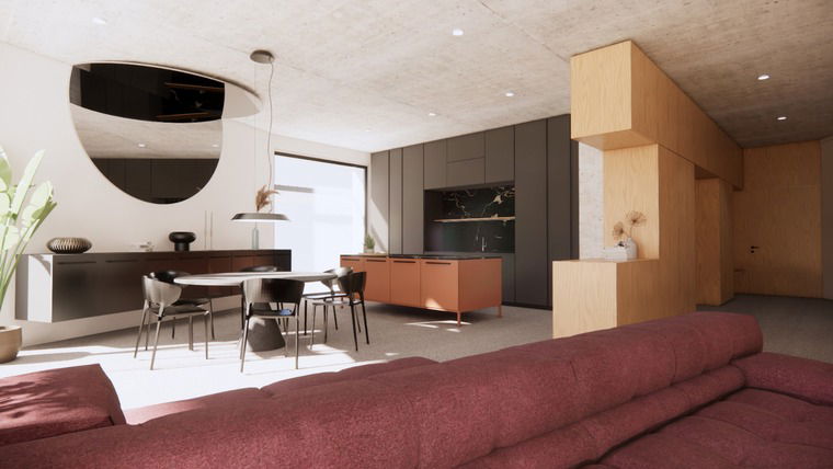 Online design Contemporary Combined Living/Dining by Francesca B. thumbnail