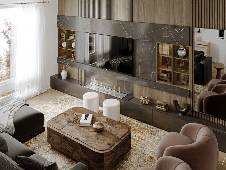 Online design Modern Living Room by Maya M. thumbnail