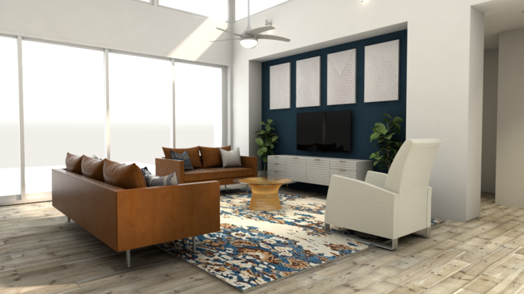 Online design Modern Living Room by Camila C. thumbnail