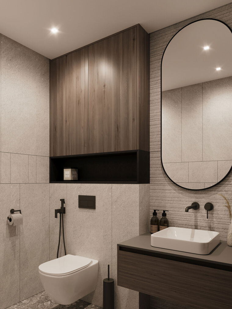 Online design Modern Bathroom by Sophio J. thumbnail