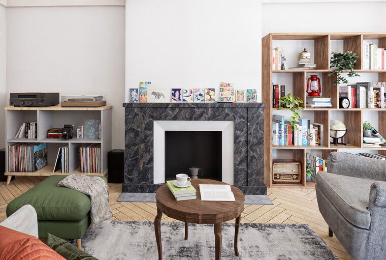 Diseño en línea de sala de estar ecléctica por Lara D. miniatura
