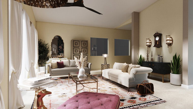 Online design Eclectic Living Room by Aida A. thumbnail