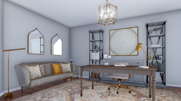 Online design Eclectic Home Office by Picharat A.  thumbnail