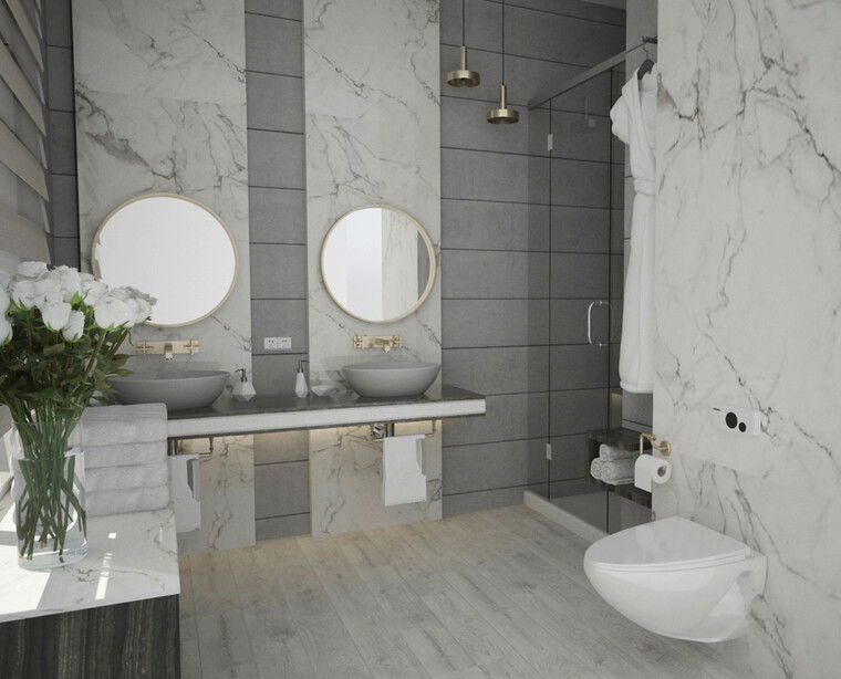 Online design Contemporary Bathroom by Yusra D. thumbnail