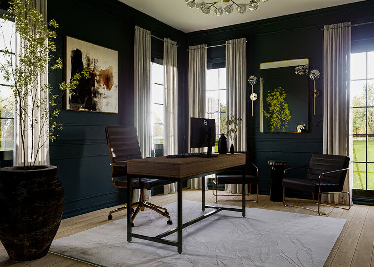 Online design Modern Home Office by Nicholas M. thumbnail