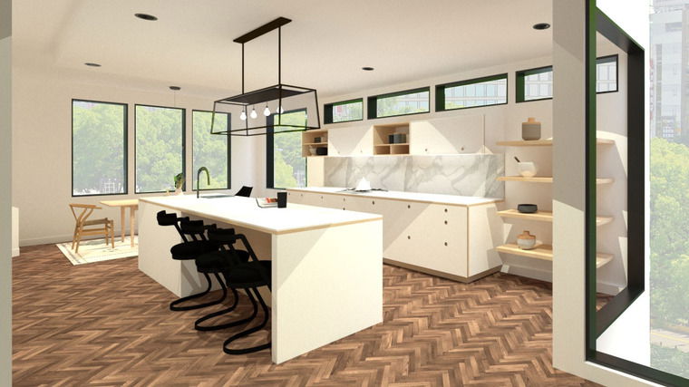 Online design Modern Kitchen by Ornela N. thumbnail