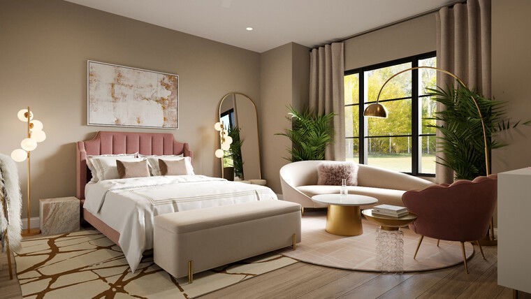 Online design Glamorous Bedroom by Erika F. thumbnail