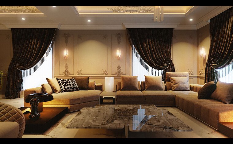 Online design Transitional Living Room by Yehia A. thumbnail