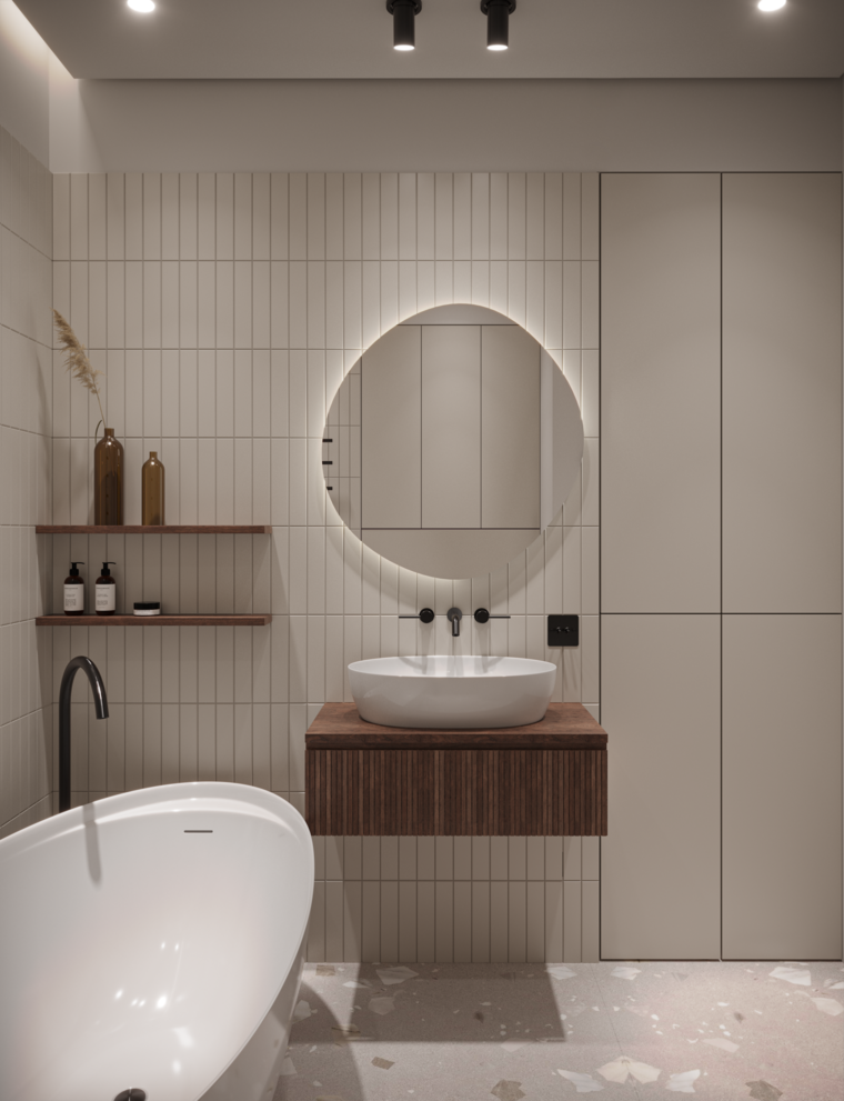 Online design Modern Bathroom by Wiktoria G. thumbnail
