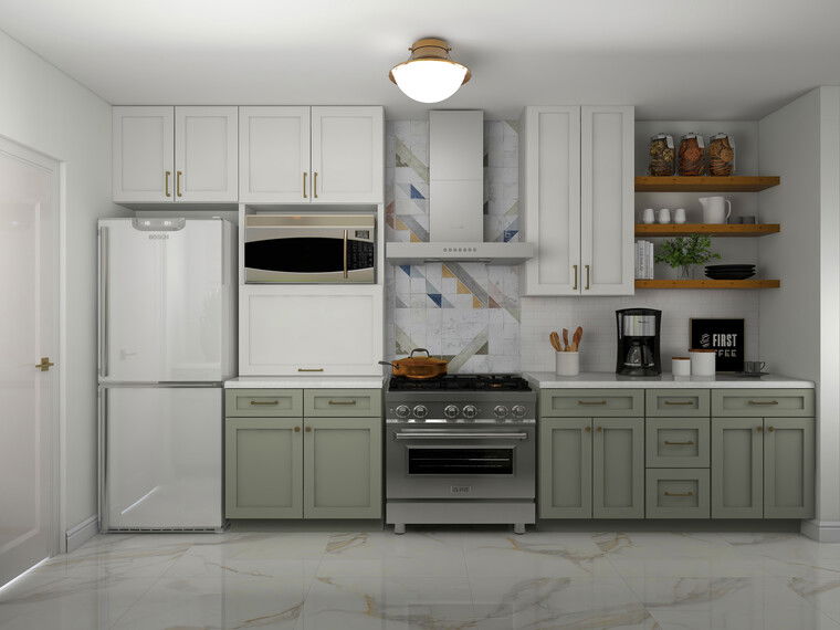 Diseño en línea de cocina moderna por Laura S. miniatura