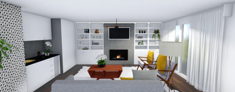 Online design Transitional Living Room by Monica F. thumbnail