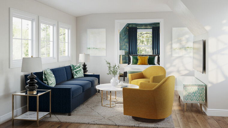 Online design Eclectic Living Room by Sarah R. thumbnail