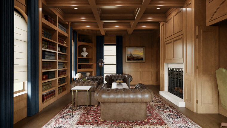 Online design Traditional Home Office by Selma A. thumbnail