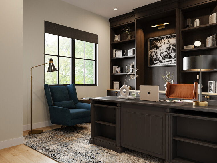Online design Transitional Home Office by Nor Aina M. thumbnail