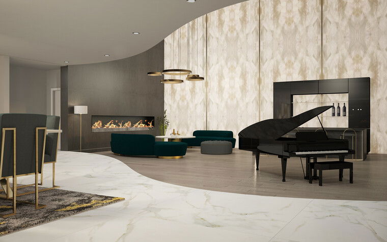 Diseño en línea Sala de Estar Moderna por Lucy T. miniatura