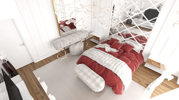 Online design Modern Bedroom by Rana S. thumbnail
