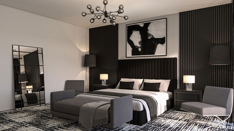 Online design Modern Bedroom by Erika F. thumbnail