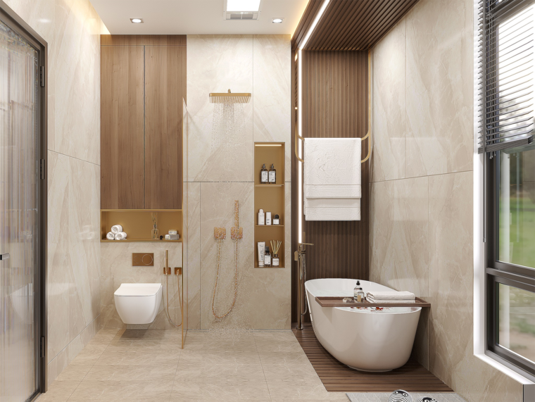 Online design Contemporary Bathroom by Alice H. thumbnail