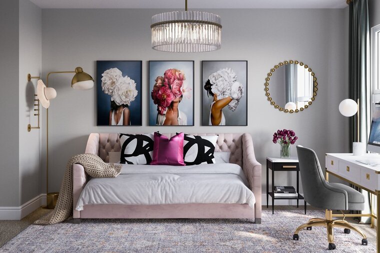 Online design Glamorous Bedroom by Kamila A. thumbnail