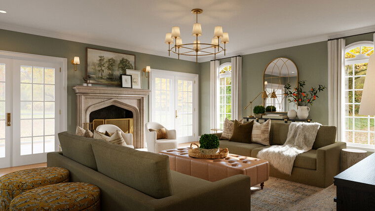 Online design Transitional Living Room by Rachel H. thumbnail