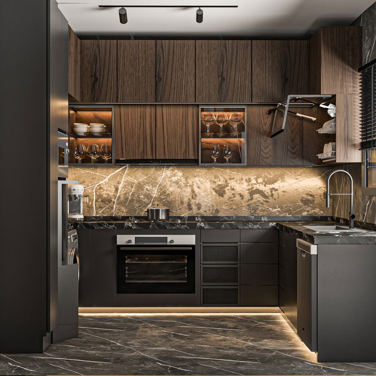 Online design Contemporary Kitchen by Sahar M. thumbnail